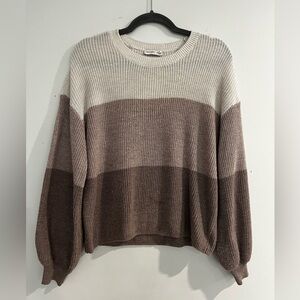 Gentle Fawn colour block knit sweater